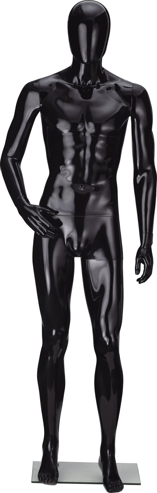 dummy plastic black full body male mannequin torso