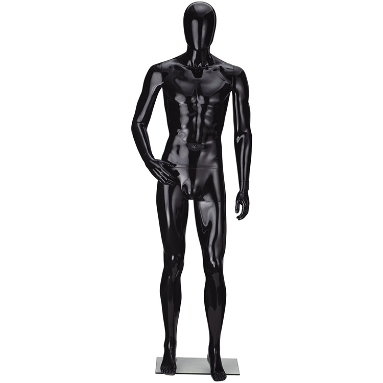 dummy plastic black full body male mannequin torso