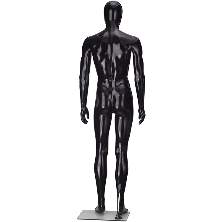 dummy plastic black full body male mannequin torso