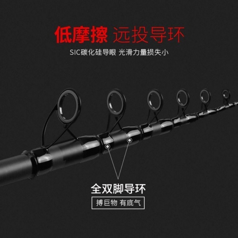 JETSHARK 2.1 2.4 4.5 5.4m UL carbon surf casting spinning rod Distance Throwing sea fishing rod telescopic fishing rod