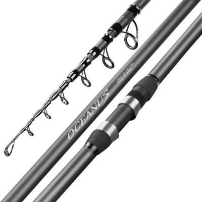 JETSHARK 2.1 2.4 4.5 5.4m UL carbon surf casting spinning rod Distance Throwing sea fishing rod telescopic fishing rod