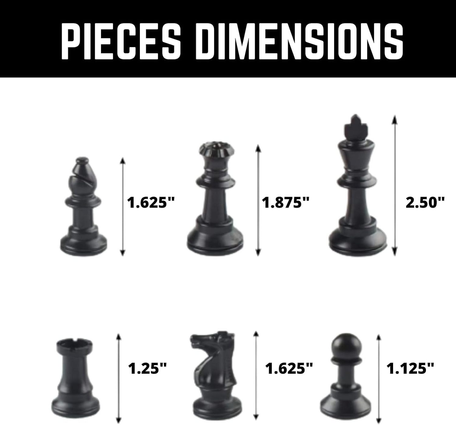 outdoor game 6.5 7.5 9.5cm King height plastic chess set black white chess piece with plastic barrel portable chess games