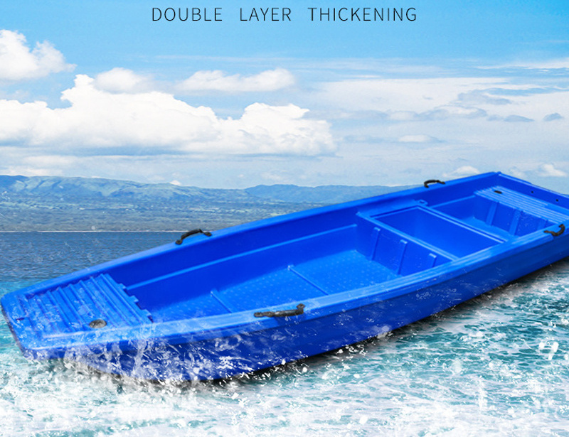 2.0-6.0 m Plastic Breeding Fishing Boat 2-12 People PE Vessel Double-layer Thickening Fishing Boat Wholesale