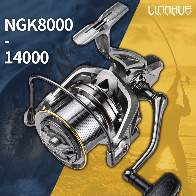 Metal 8000-14000 surf fishing reel big game 10000 12000 carp reel fishing Saltwater Fresh Water Fishing Spinning Reel