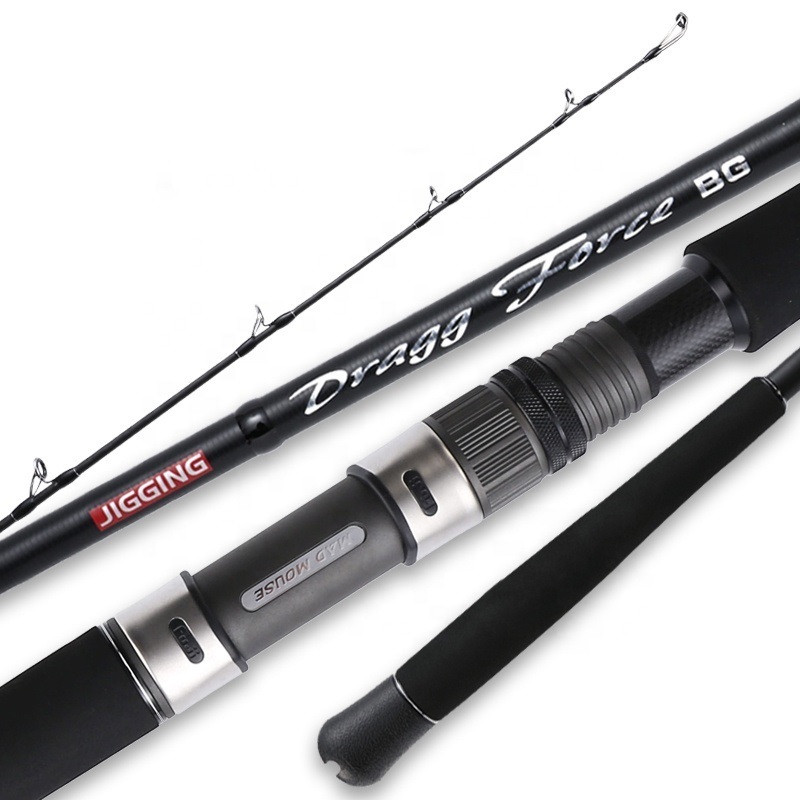 Madmouse Drag Force Bg Jigging Rod 1.9m PE4-8 Jig 350g Drag 30kg Japan Full FUJI Parts Boat Rod Ocean Fishing Rod