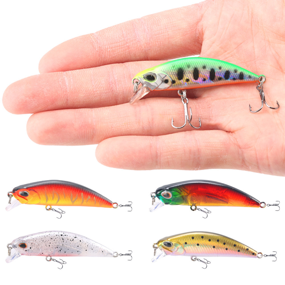 Jetshark 5.5cm 5g 15colors Artificial Sinking Bait Sea Saltwater Pike Bass Fish Mini Plastic Minnow Fishing Lure