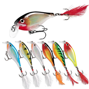 Jetshark Bulk 8.5cm 12.3g 10colors Plastic Bionic Bait Pike Sea Bass Fishing Floating Crank Fishing Lure Crankbait