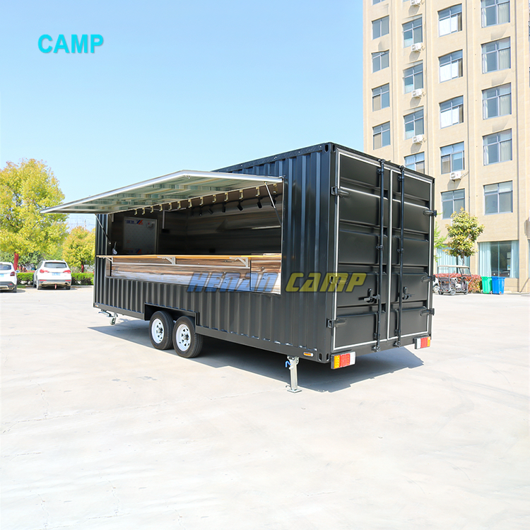 CAMP container restaurant with kitchen ice cream trailer mobile food truck mobile kitchen container