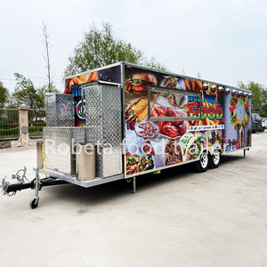 cheap Pizza Trailer With Pasta Grill Food Vending Cart Mobile Crepe Kiosk Icecream Catering Truck Fast Food Truck With Bathroom