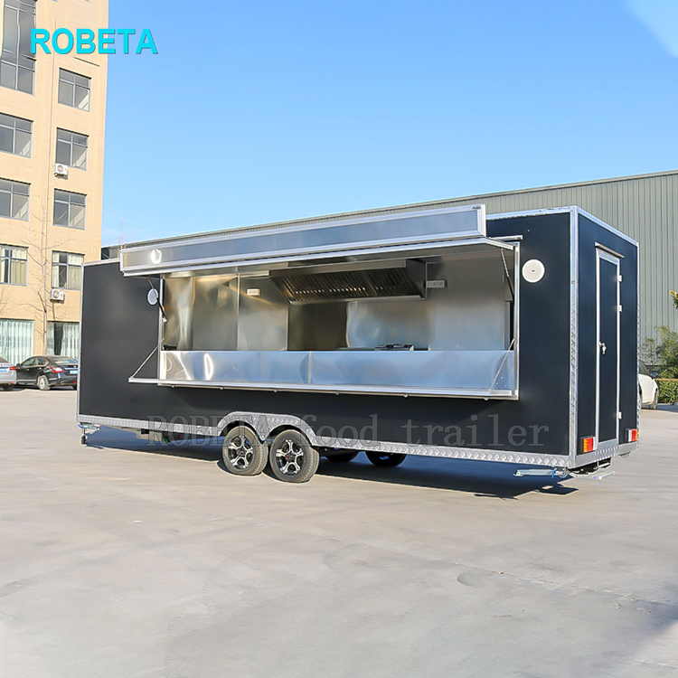 mobile slush truck trailer Woodfired Pizza Van food Trailers Fully Equipped icecream truck