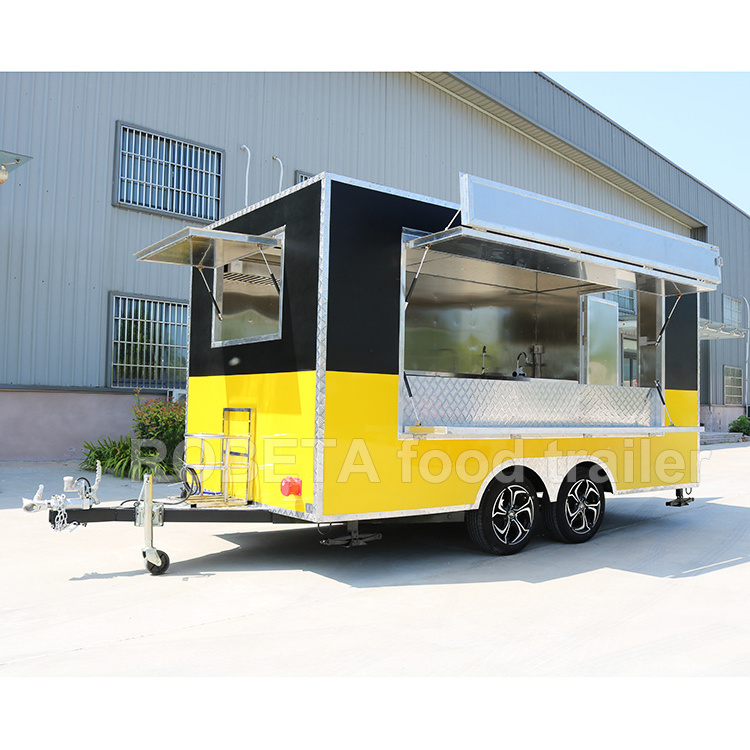 Fried Chicken Streed Cart Frying Food Truck Deep Fryer Food Trailer Cart