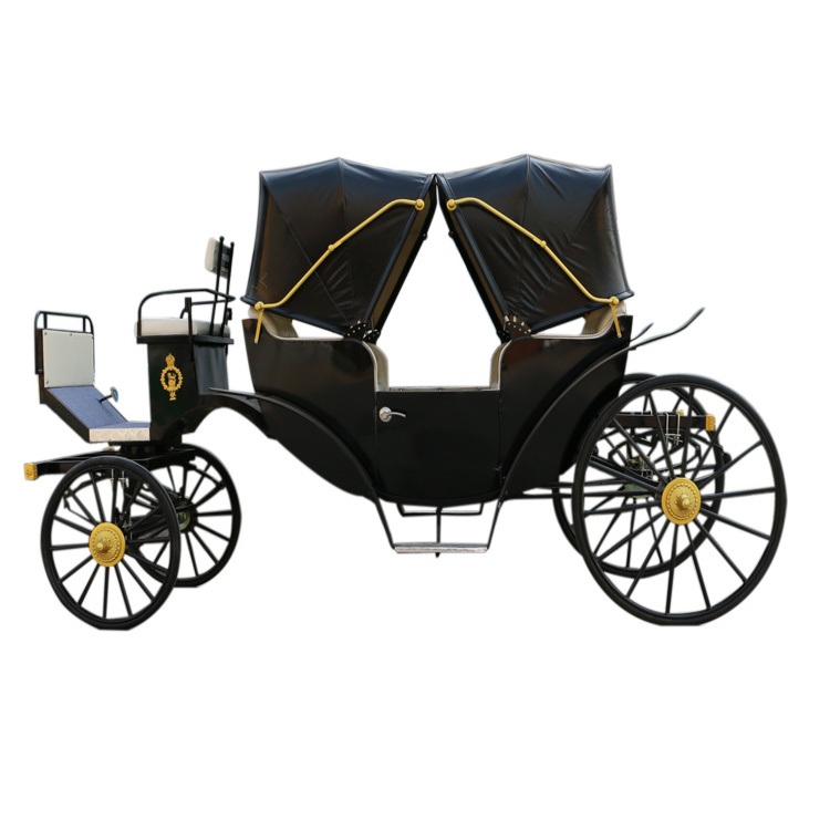 Exported Visiting Horse Drawn Wagon / Horse drawn Carriage for Sale