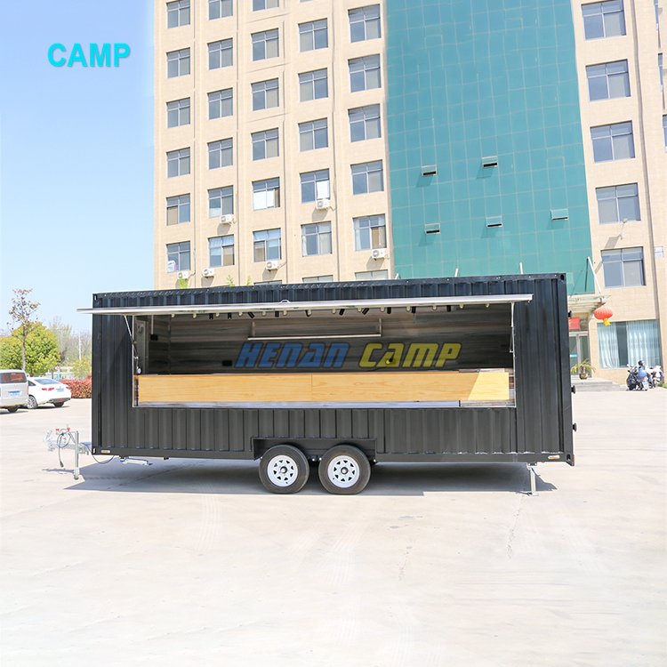 Shipping container bar container restaurant fully equipped food trailer mobile snack bar