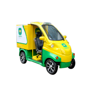 multi-function mini single seat electric pickup truck for sale Superior quality 4 wheeler Small  van cargo car for delivery