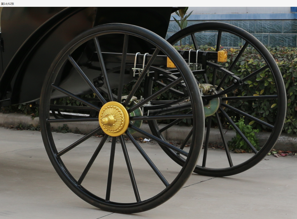 Luxury four wheels sightseeing electric royal horse carriage for sale