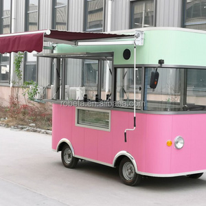 2016 hot sale mobile food cart with frozen yogurt machine/mobile dining car food truck