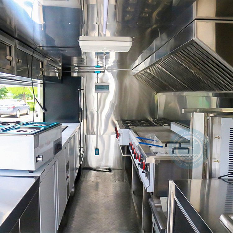 CAMP Best Price and Quality concession food truck with full kitchen mobile fast food trailer burger van catering trailer