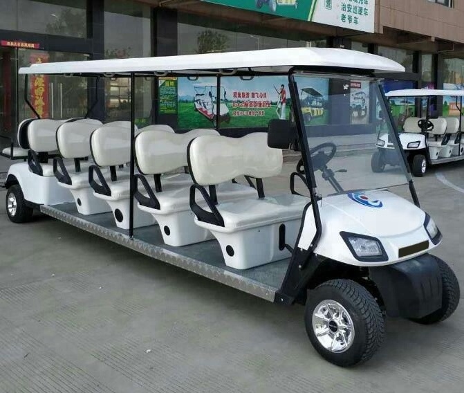 China Made 12 Seater Electric Golf Cart With Rear Seat For Sale