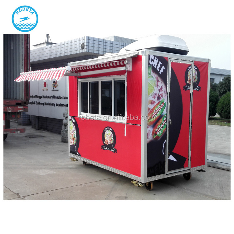 Churros food trailer / mobile food cart for slush machine