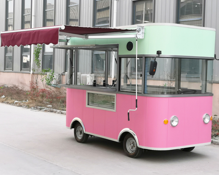 popcorn machine hotdog food cart four wheeler food truck