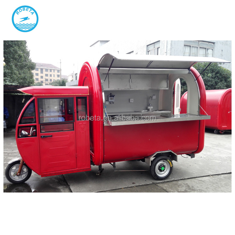 new condition electric mobile mini food cart/churros food trailer