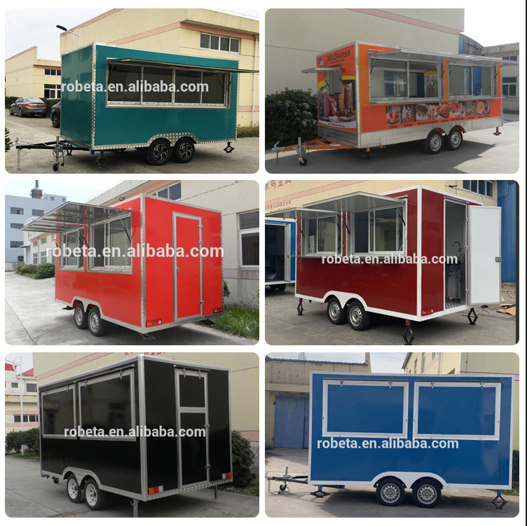 Food Stand Food Cart Used Italian Ice Concession Carts Smoothie Trailers Coffee Trucks for Sale