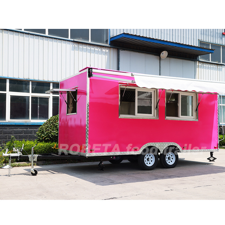 Fried Chicken Streed Cart Frying Food Truck Deep Fryer Food Trailer Cart