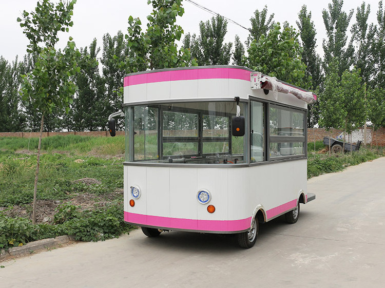 2016 hot sale mobile food cart with frozen yogurt machine/mobile dining car food truck