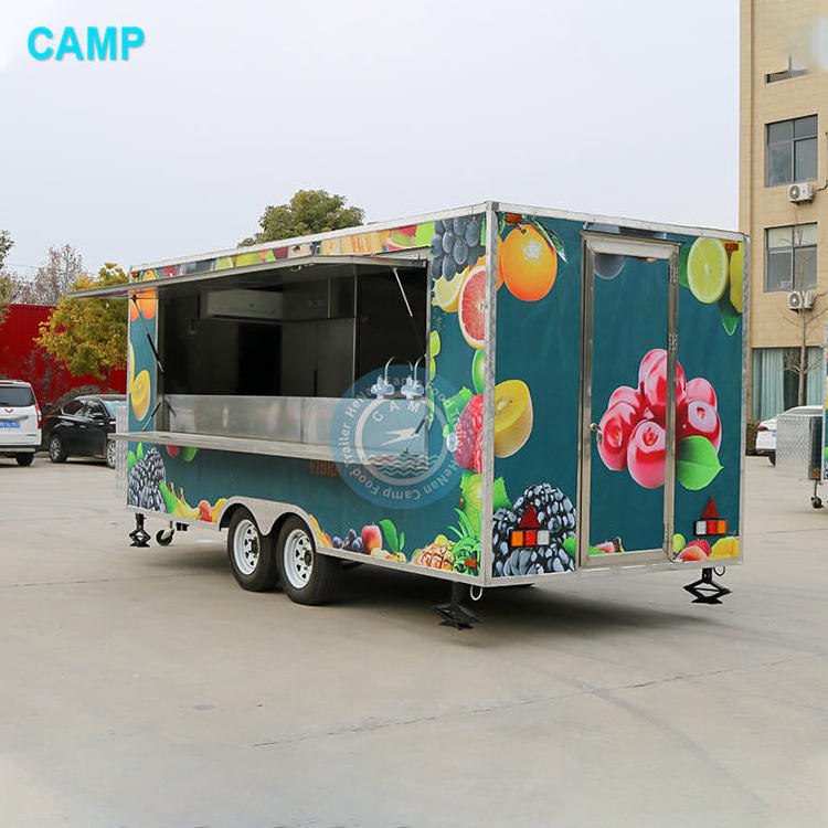 Hot Selling Coffee Bar Fast Food Trailer Street Restaurant Piaggio Ape Food Truck Donut Food Truck For Sale