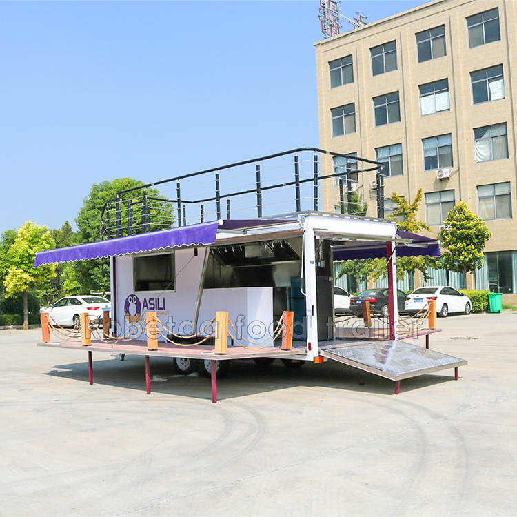 Robetaa 2024 New Arrival food trailer with full kitchen food truck for coffee shop mobile bar beer truck