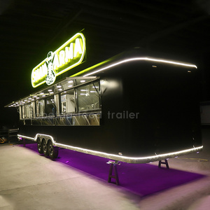 Robetaa luxury customized food trailer with full kitchen equipments food truck fully equipped restaurant airstream mobile bar