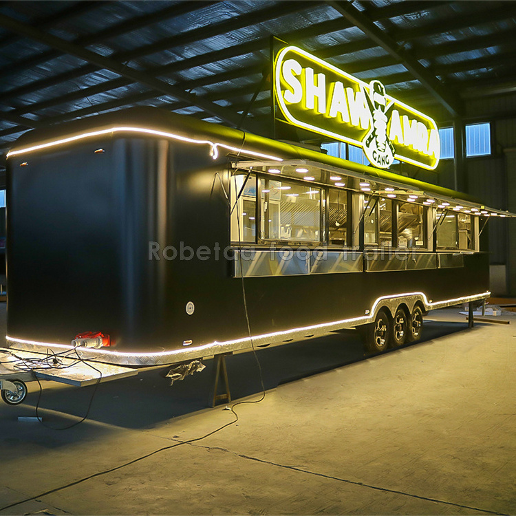 Robetaa consession trailer food trailer fully equipped food truck mobile restaurant foodtruck airstream doughnut van