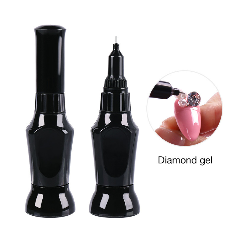 Robifel Hot Sales Private Label Diamond Glitter Gem Gel Stuck Adhesive For Nails Brush On Rhinestone Glue