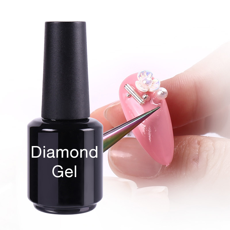 Robifel Newest Stick Nail Glue 15ml For Rhinestone Adhesive Builder Clear Glue Soak Off Diamond Decoration Glue