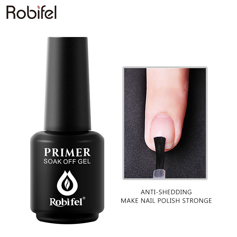 Robifel Nail Art Primer Bonder Gel Nails Polish Enhance Intense Manicure Seal Liquid