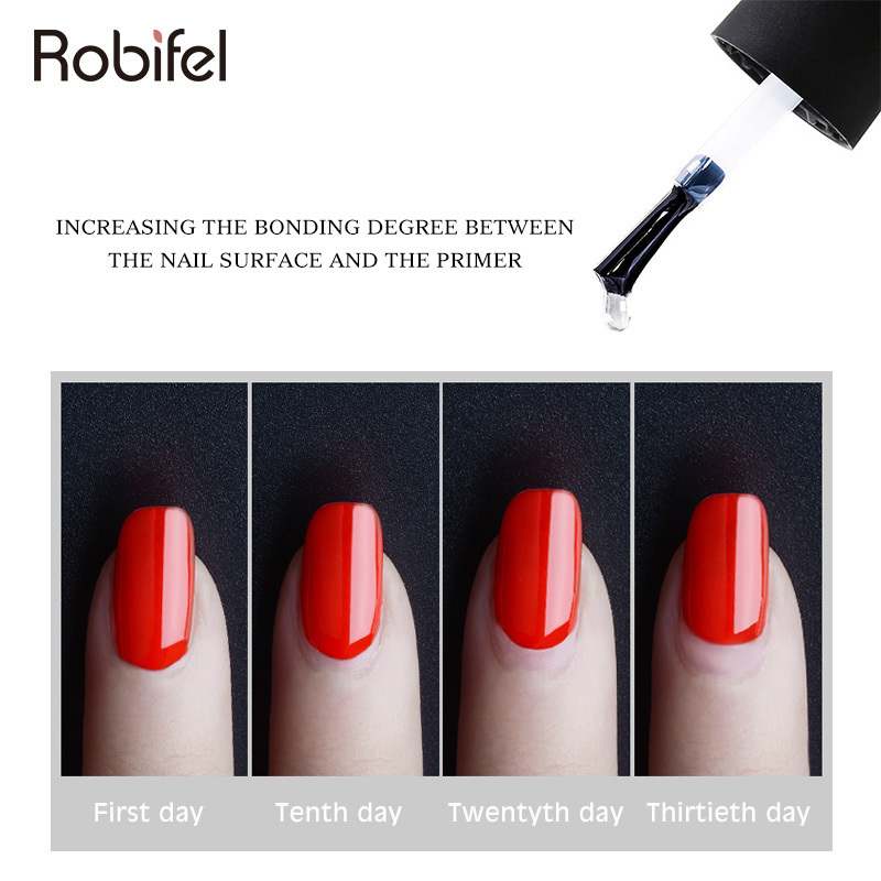 Robifel Nail Art Primer Bonder Gel Nails Polish Enhance Intense Manicure Seal Liquid