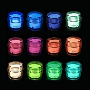 New arrival dip powder nails system glow in dark powder luminous acrylic powder