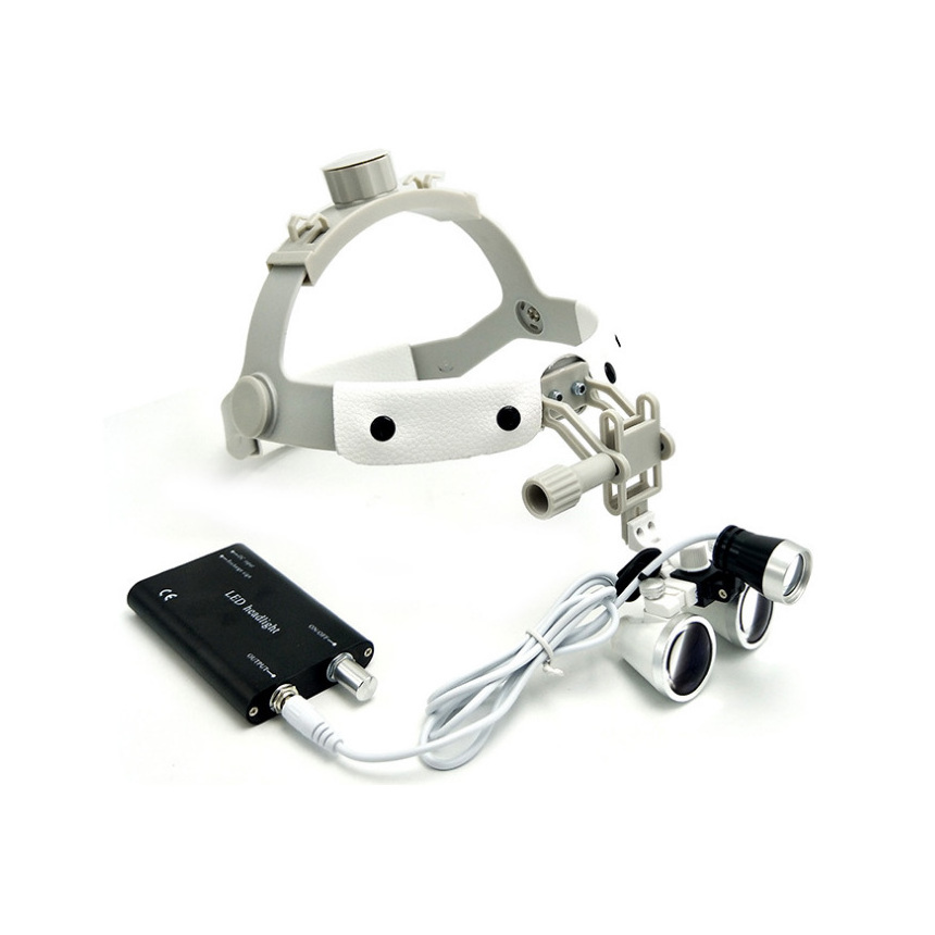 Surgical Operation Loupes LED Illuminated 2.5X/3.5X Head Mount Magnifying Glasses Magnifier glasses with led light