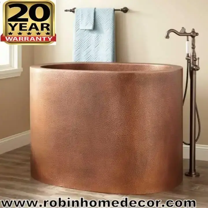 High on Demand Portable Copper Bathtub for Adults Luxury Copper Bathtub Available at Affordable Price