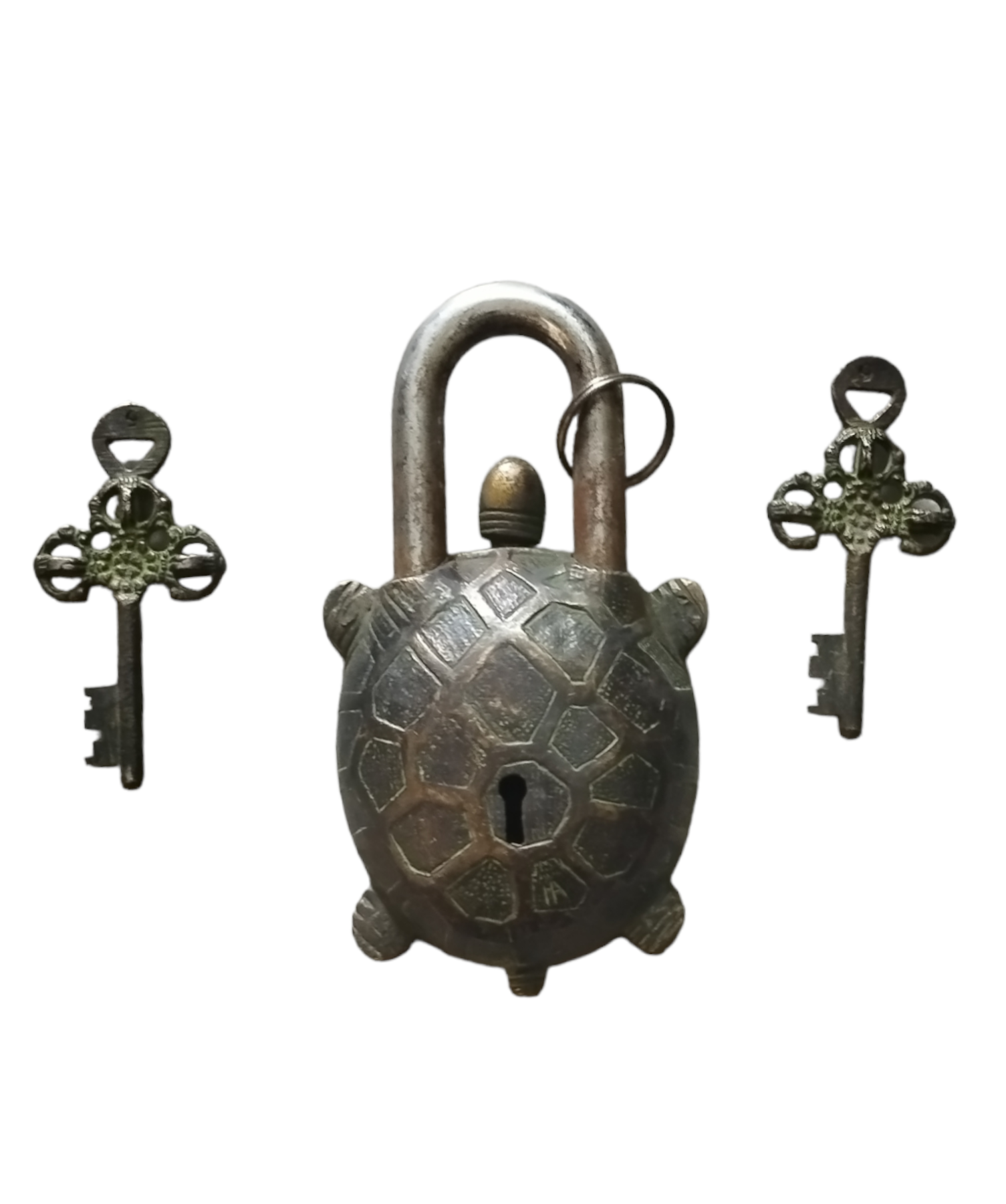 Wholesale Price Antique Finishing Beautiful Tortoise Padlocks with Two Keys for Office Lock from Indian Manufacturer