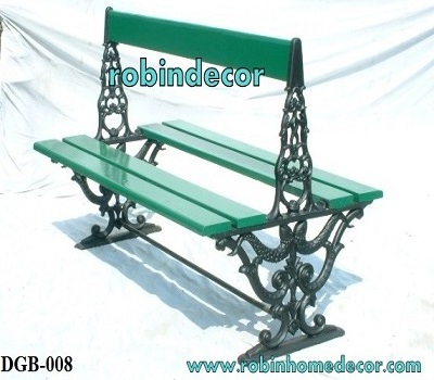 Wholesale Supply Garden Accessories Metal Legs Cast Iron Bench for Public Park Bench from Indian Supplier