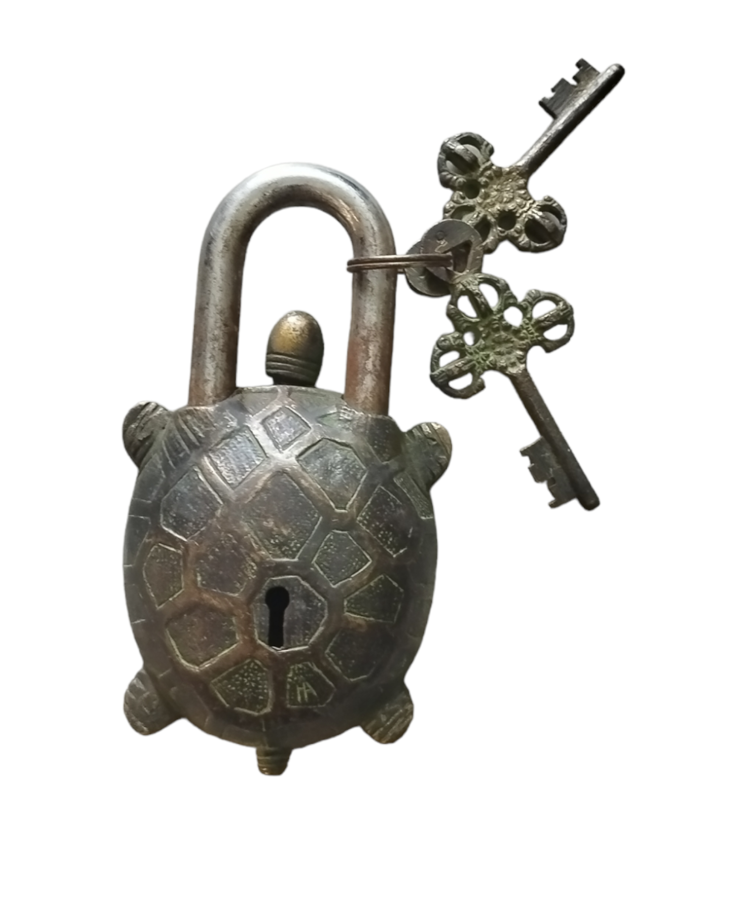 Wholesale Price Antique Finishing Beautiful Tortoise Padlocks with Two Keys for Office Lock from Indian Manufacturer