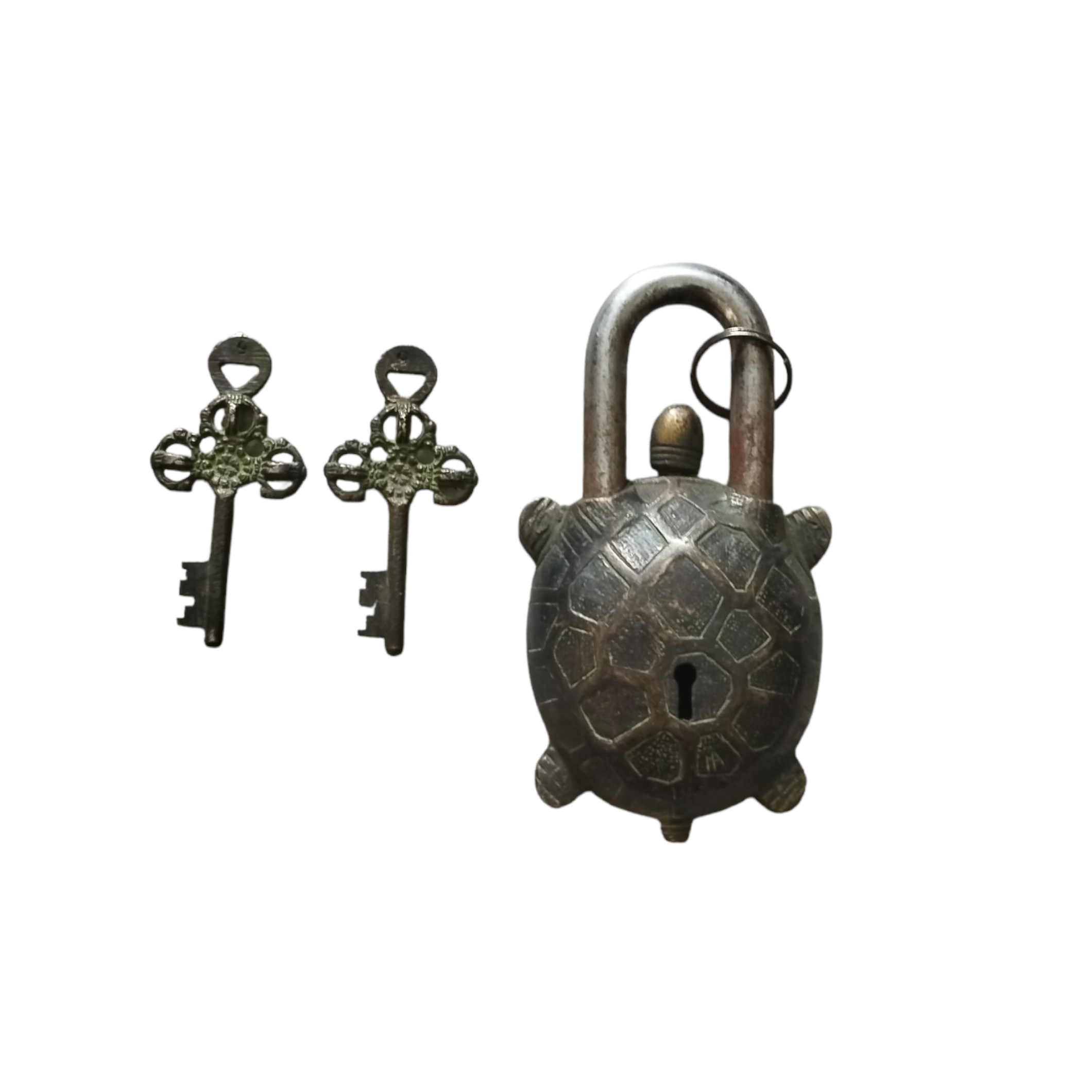 Wholesale Price Antique Finishing Beautiful Tortoise Padlocks with Two Keys for Office Lock from Indian Manufacturer