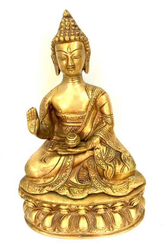 Factory Supply Antique Style Brass Gautam Buddha Statue for Religious Use for Worldwide Export from India