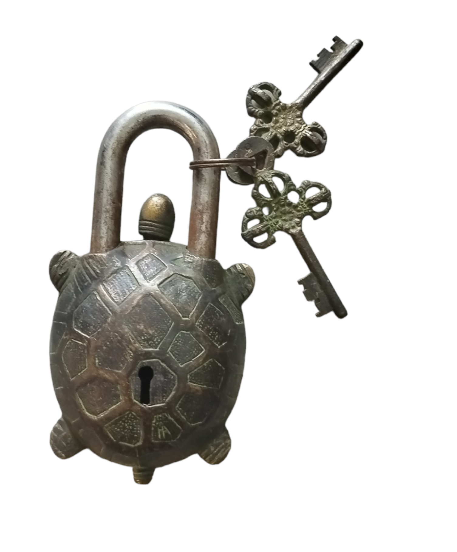 Wholesale Price Antique Finishing Beautiful Tortoise Padlocks with Two Keys for Office Lock from Indian Manufacturer