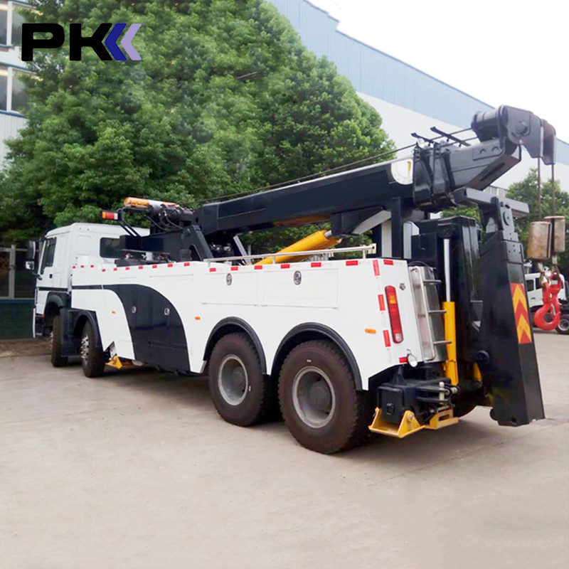 Manufacturer SINOTRUK HOWO 8x4 20 Ton Towing Wrecker Truck 6x4 Rotator Tow Wrecker Truck For Sale