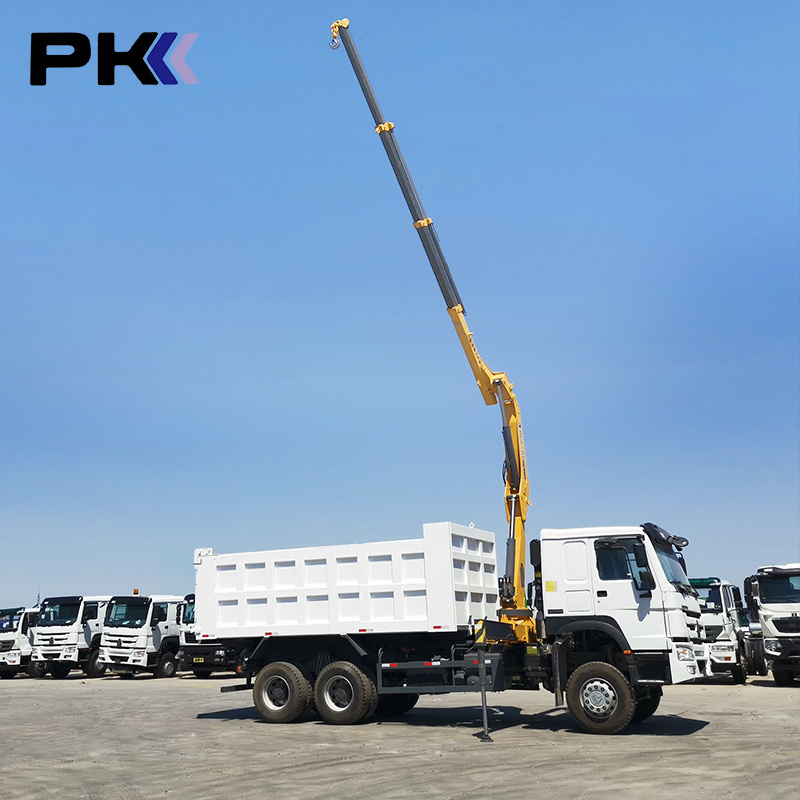 Sinotruck Howo 6x4 Dump Truck With Crane 20 ton China Mobile Truck Crane Price