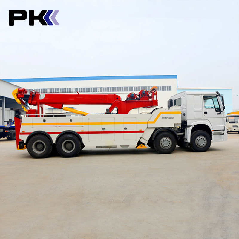 Manufacturer SINOTRUK HOWO 8x4 20 Ton Towing Wrecker Truck 6x4 Rotator Tow Wrecker Truck For Sale