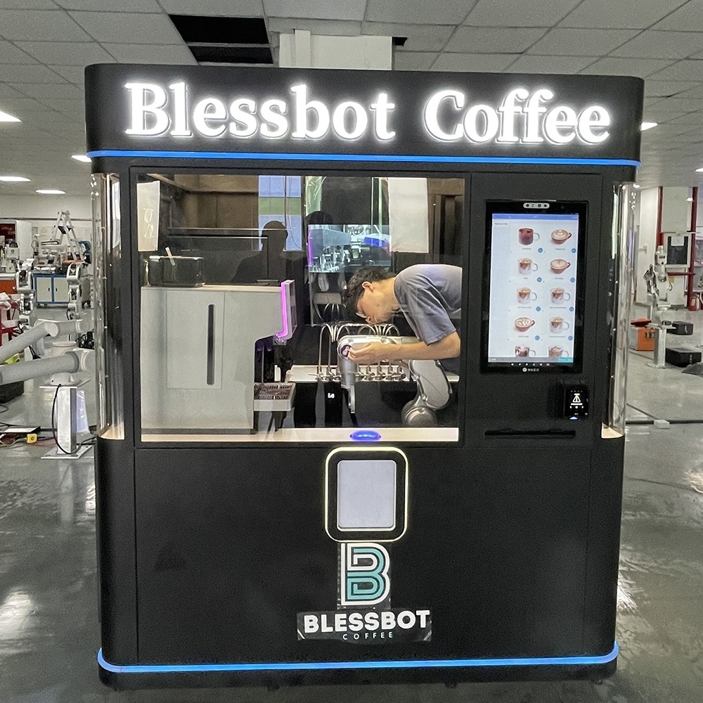 Hot And Cold Cofe Smart Ground Coffee Vending Machine For Mall