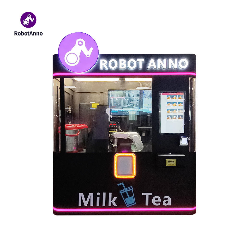 2023 New Smart Robot Vending Machine Bubble Tea Coffee Robot Vending Machine